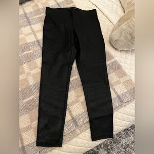 LOFT Black Houndstooth leggings - Medium - NEW